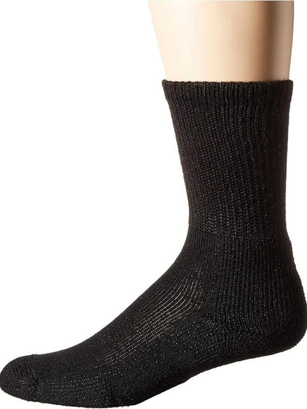 Thorlo Maximum Cushion Running Unisex Crew Socks Men's Medium NWT Black